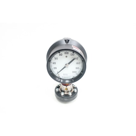 Ashcroft With Diaphragm 4-1/2In 0-200Kpa Pressure Gauge 45-1379AS-4L 50-100UD-04T